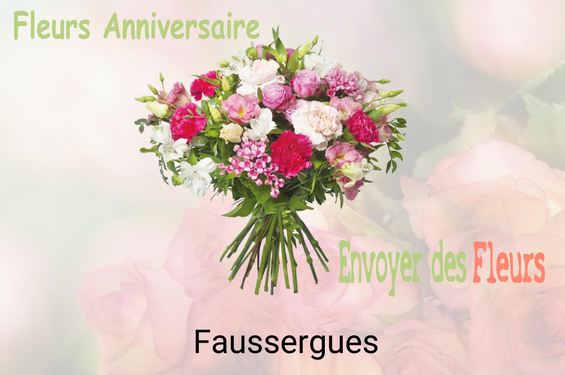 Bouquet de fleurs d’anniversaire livré à Faussergues